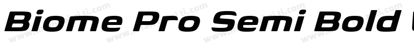 Biome Pro Semi Bold Wide字体转换